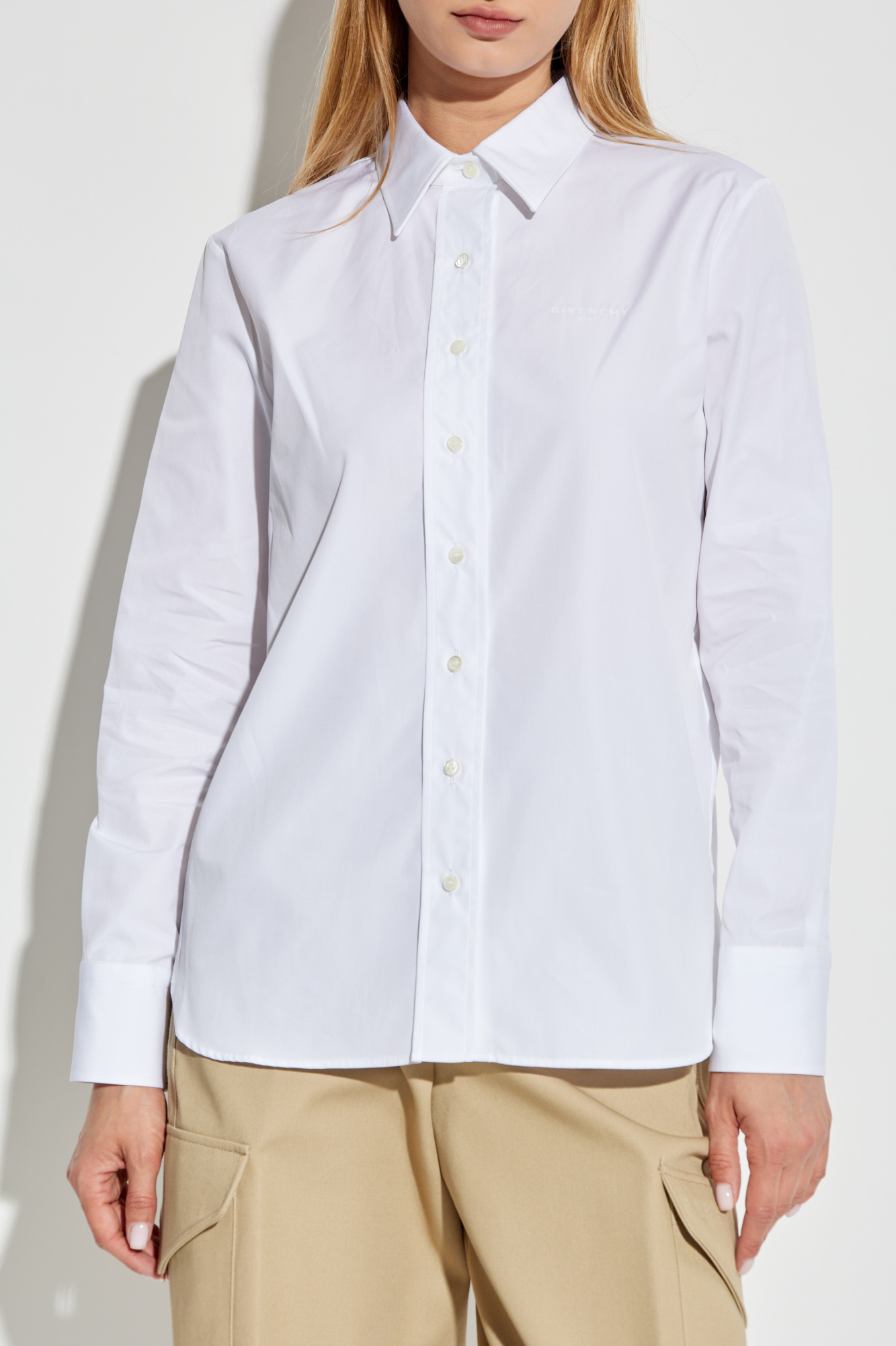 Givenchy logo-embroidered wings-print T-shirt | White | FARFETCH